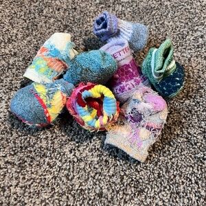 Lot of 8 pairs of toddler Bombas socks.
